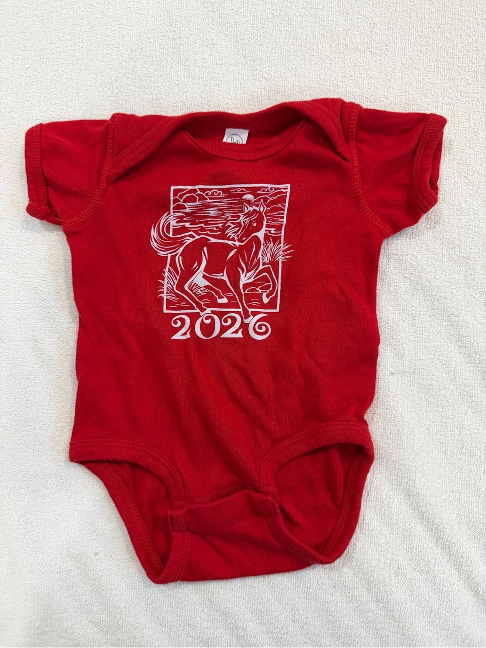 Year of horse 2026 onesies 3-6